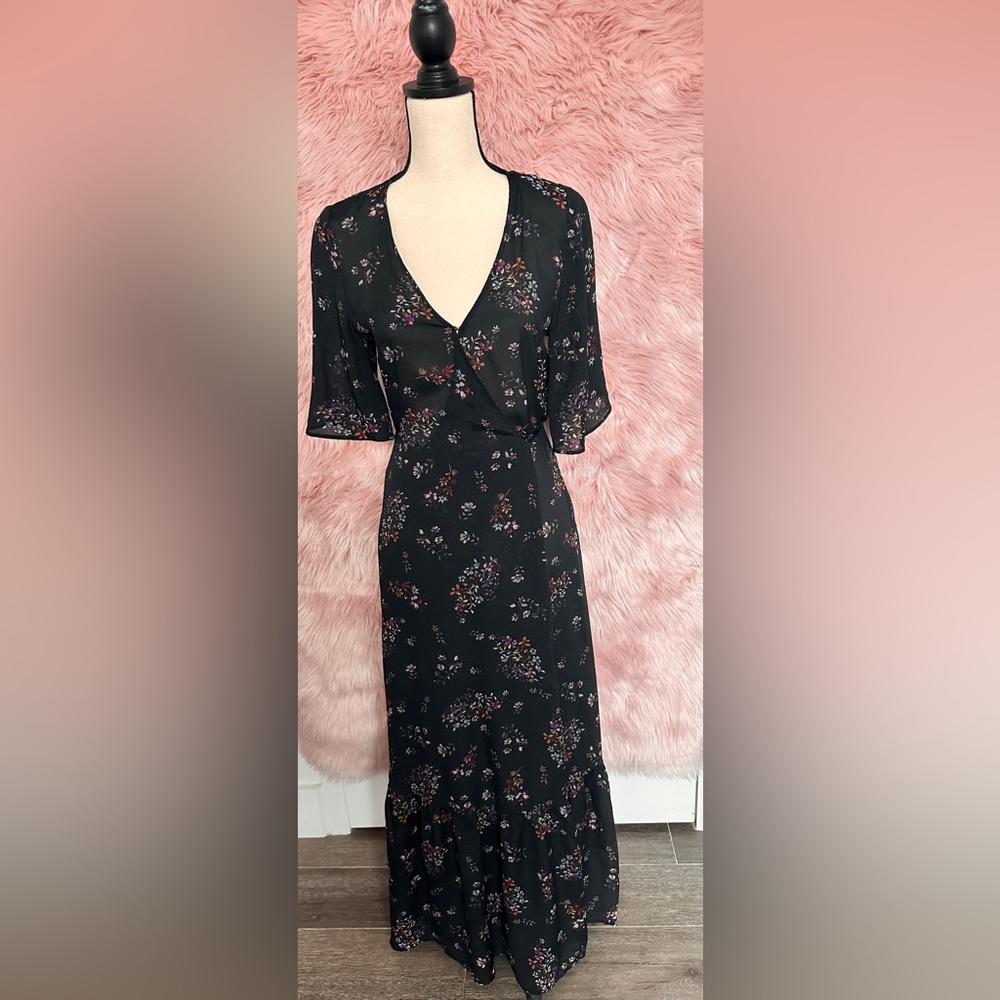 Floral Wrap Dress